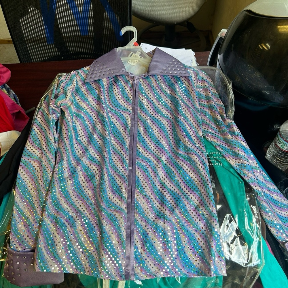 Purple and Blue Women's Jacket